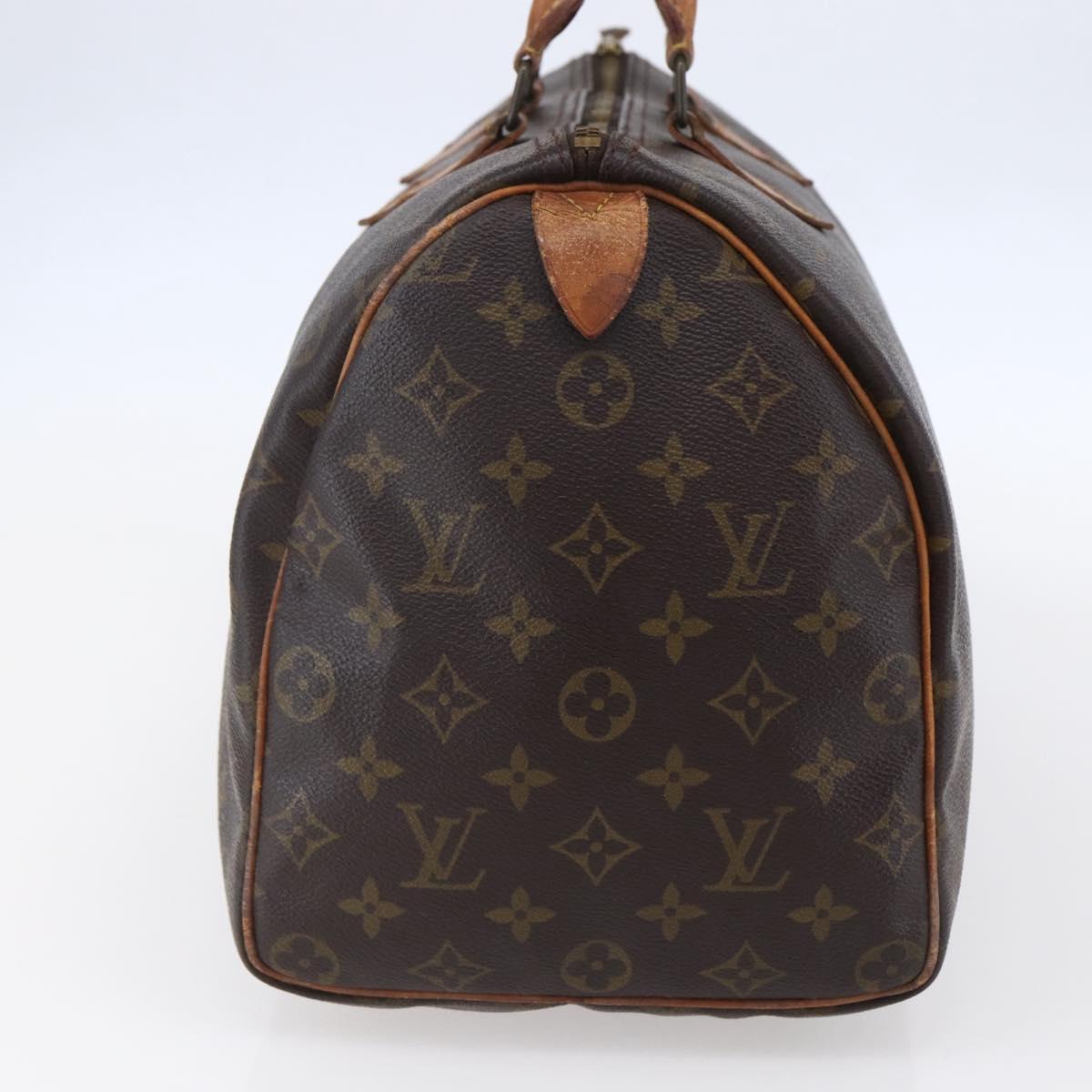 LOUIS VUITTON Monogram Speedy 35 Hand Bag M41524 LV Auth 149738