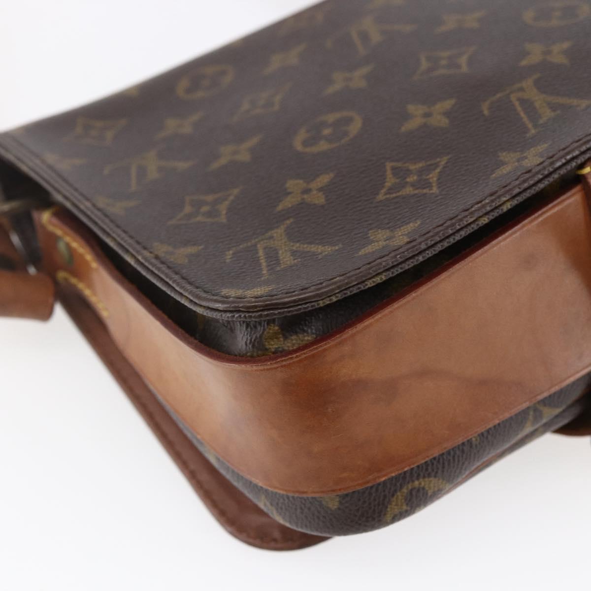 LOUIS VUITTON Monogram Cartouchiere MM Shoulder Bag M51253 LV Auth 149741