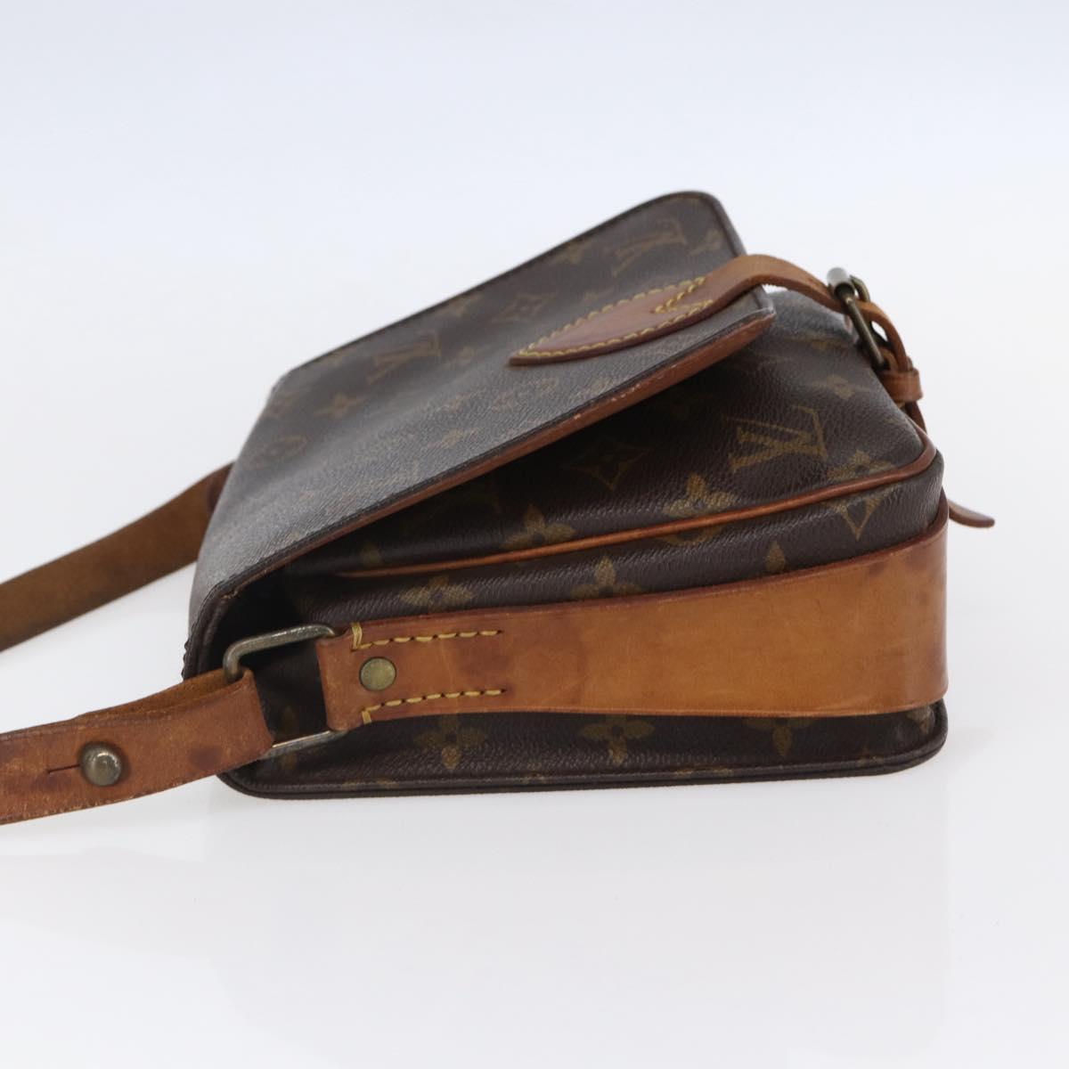 LOUIS VUITTON Monogram Cartouchiere MM Shoulder Bag M51253 LV Auth 149741