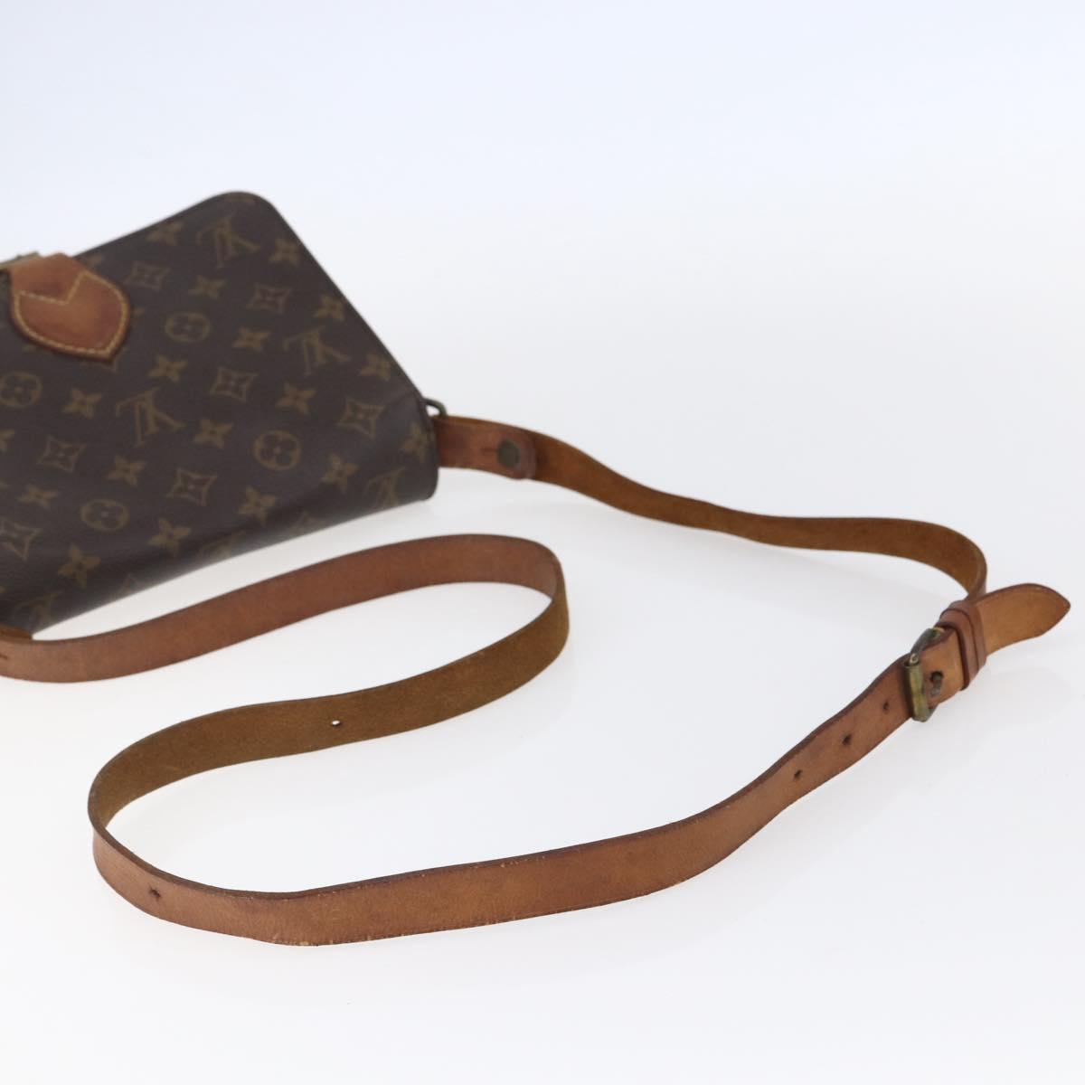 LOUIS VUITTON Monogram Cartouchiere MM Shoulder Bag M51253 LV Auth 149741