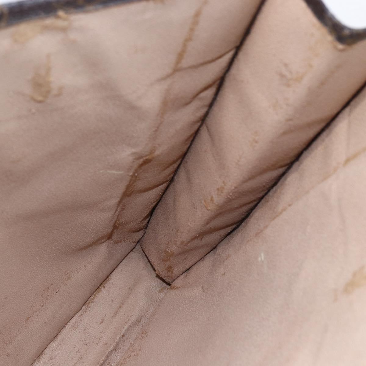 LOUIS VUITTON Monogram Sac Plat Hand Bag M51140 LV Auth 149743