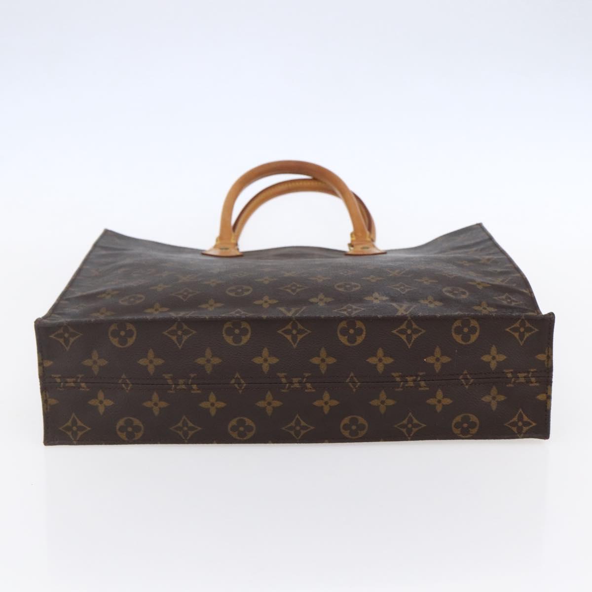LOUIS VUITTON Monogram Sac Plat Hand Bag M51140 LV Auth 149743
