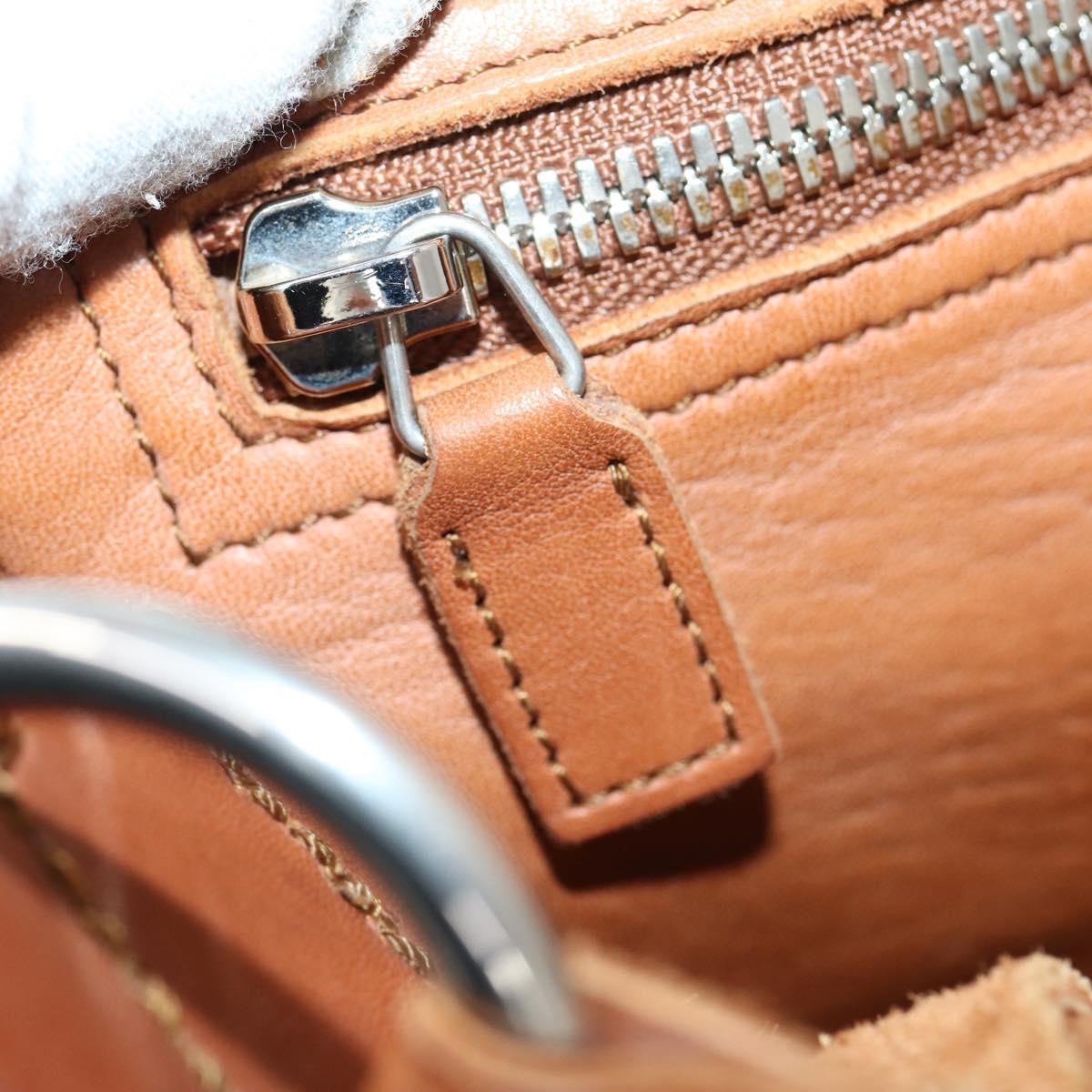 GUCCI GG Marmont Shoulder Bag Leather Brown Gold 414481 Auth 149746