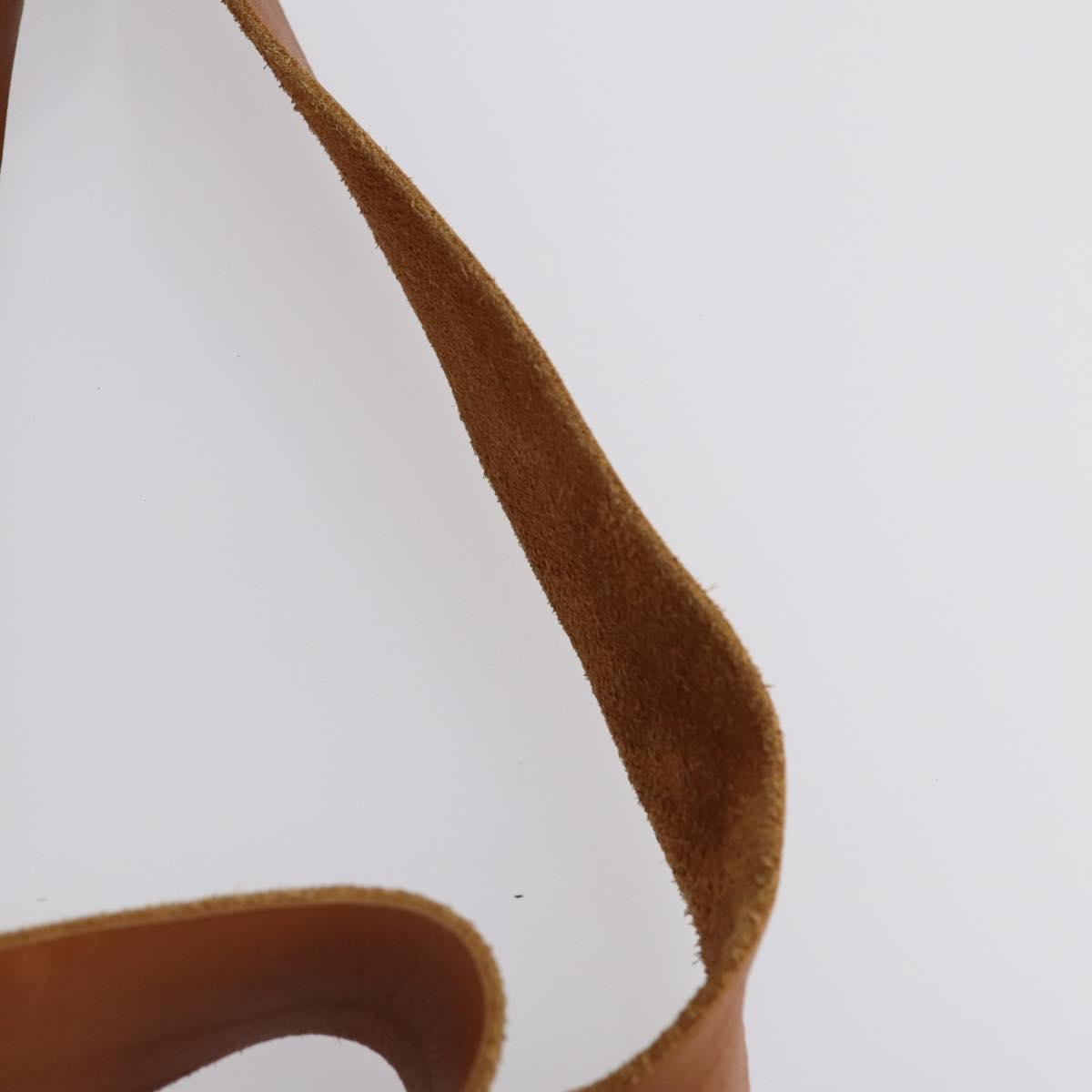 GUCCI GG Marmont Shoulder Bag Leather Brown Gold 414481 Auth 149746