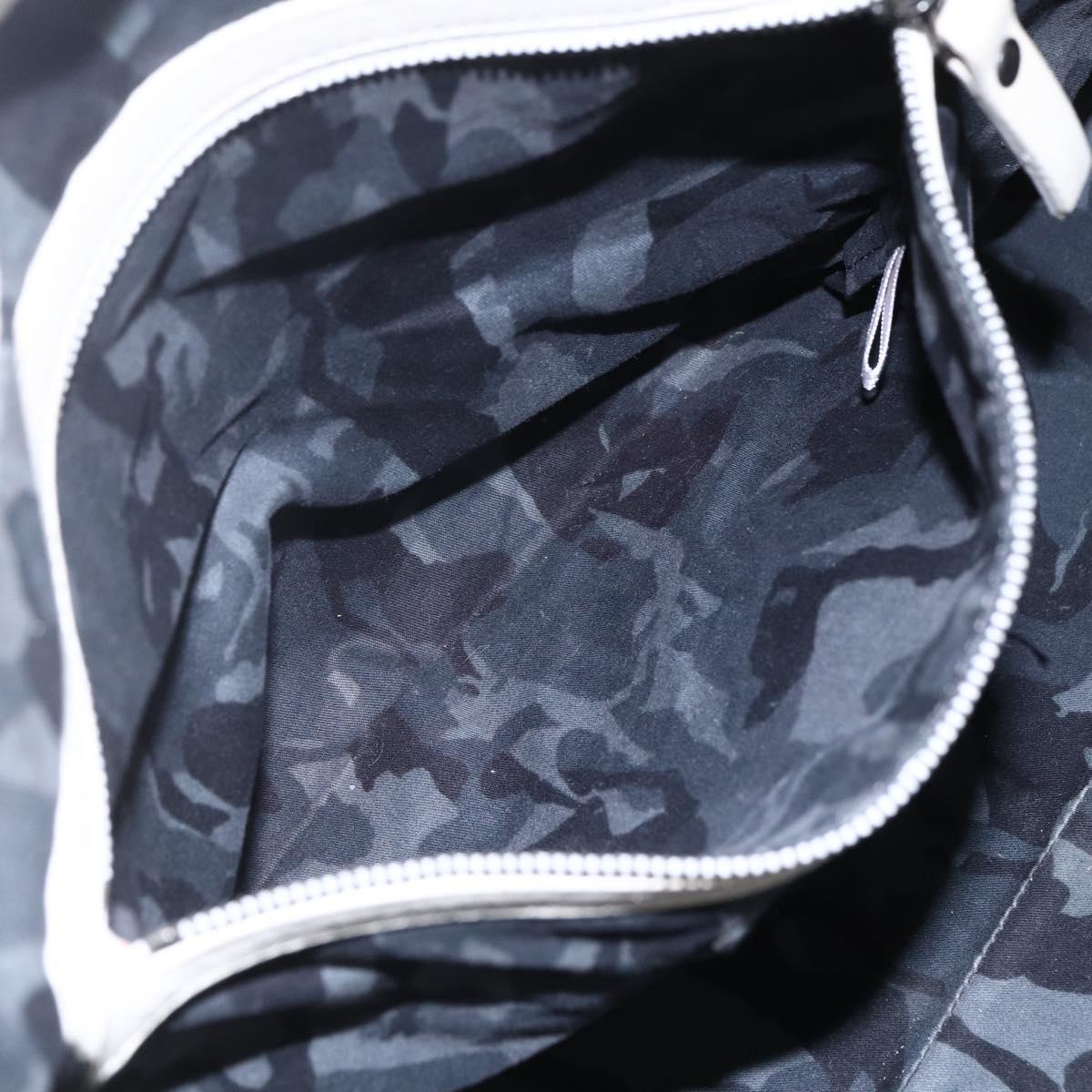 Jimmy Choo Studs Tote Bag Leather White Auth 149758