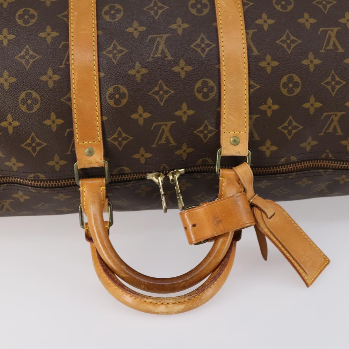 LOUIS VUITTON Monogram Keepall 55 Boston Bag M41424 LV Auth 149760