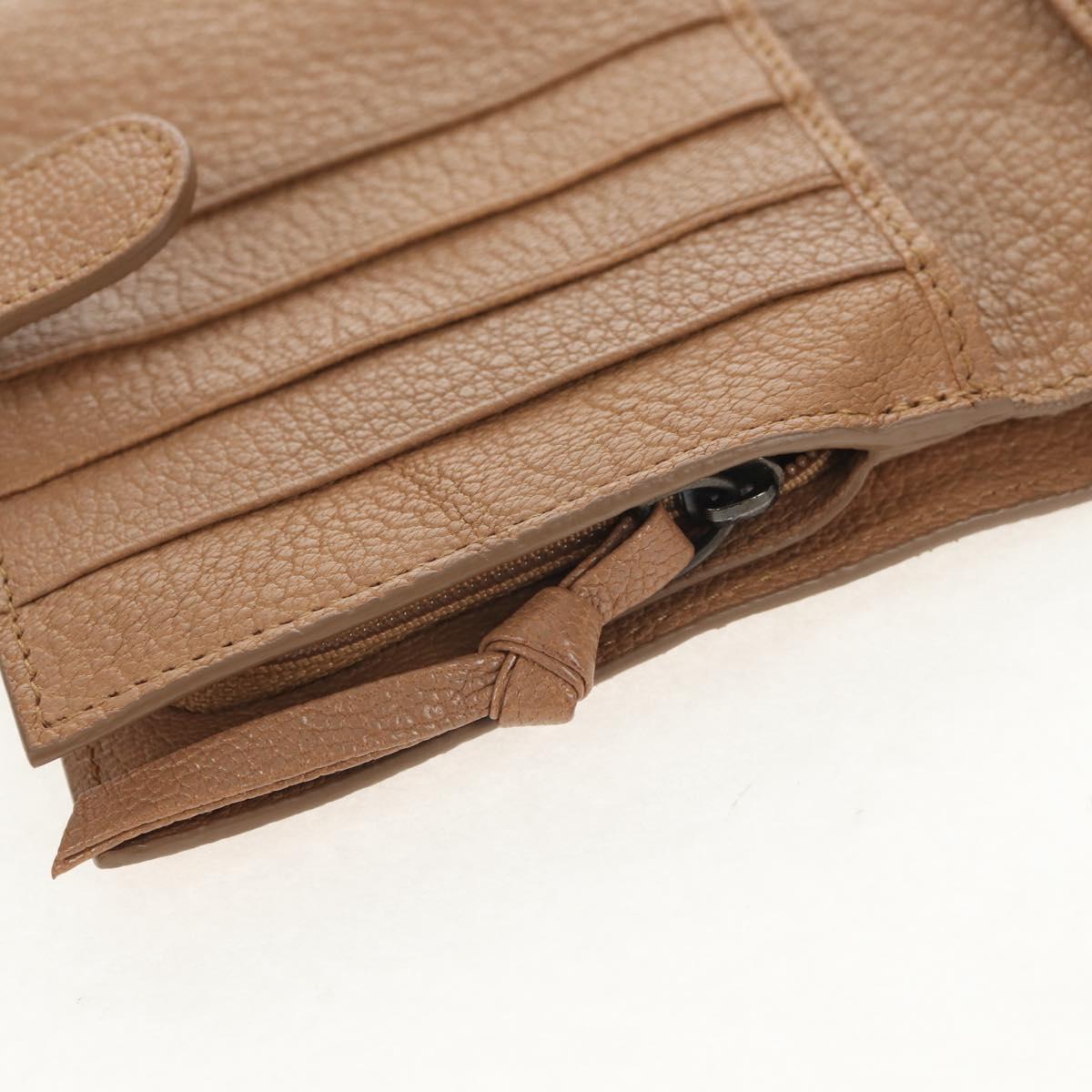 BOTTEGA VENETA INTRECCIATO Wallet Leather Beige 132355 Auth 149777A