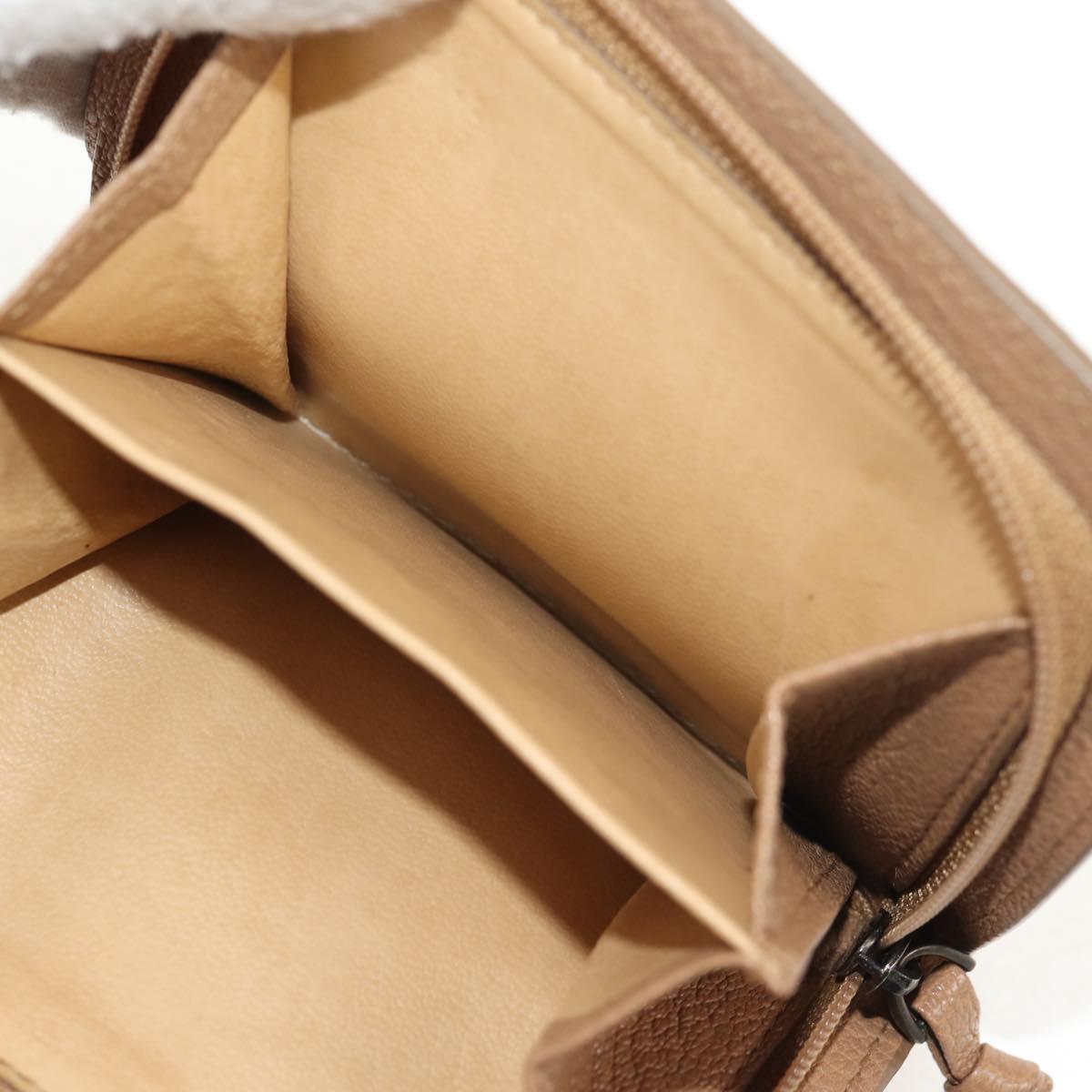 BOTTEGA VENETA INTRECCIATO Wallet Leather Beige 132355 Auth 149777A