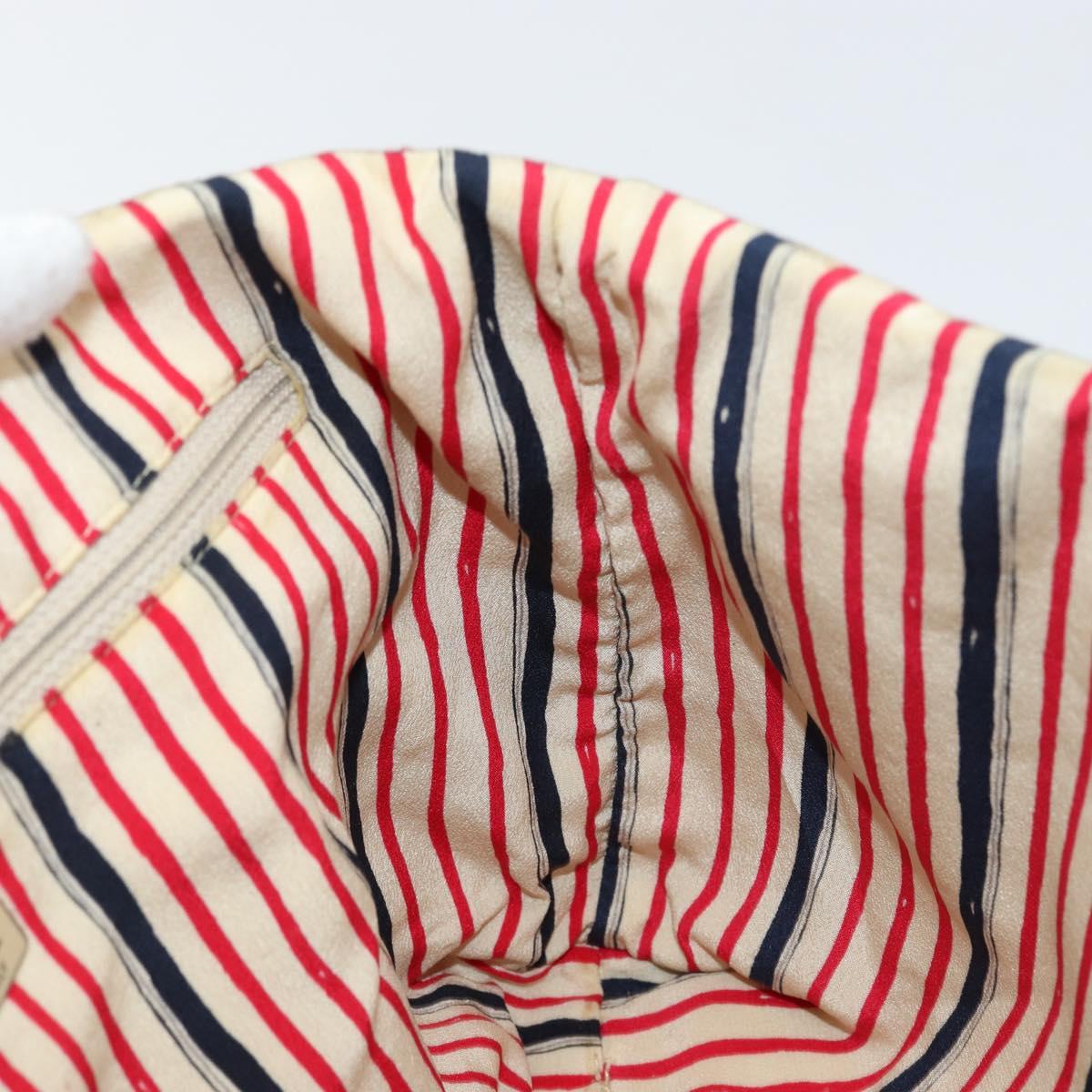 PRADA Hand Bag Satin Red Auth 149778