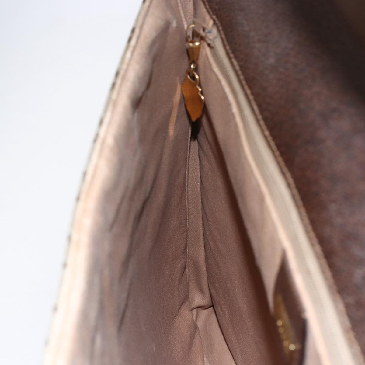 GUCCI GG Supreme Documents case Briefcase PVC Beige 017 123 0022 Auth 149784