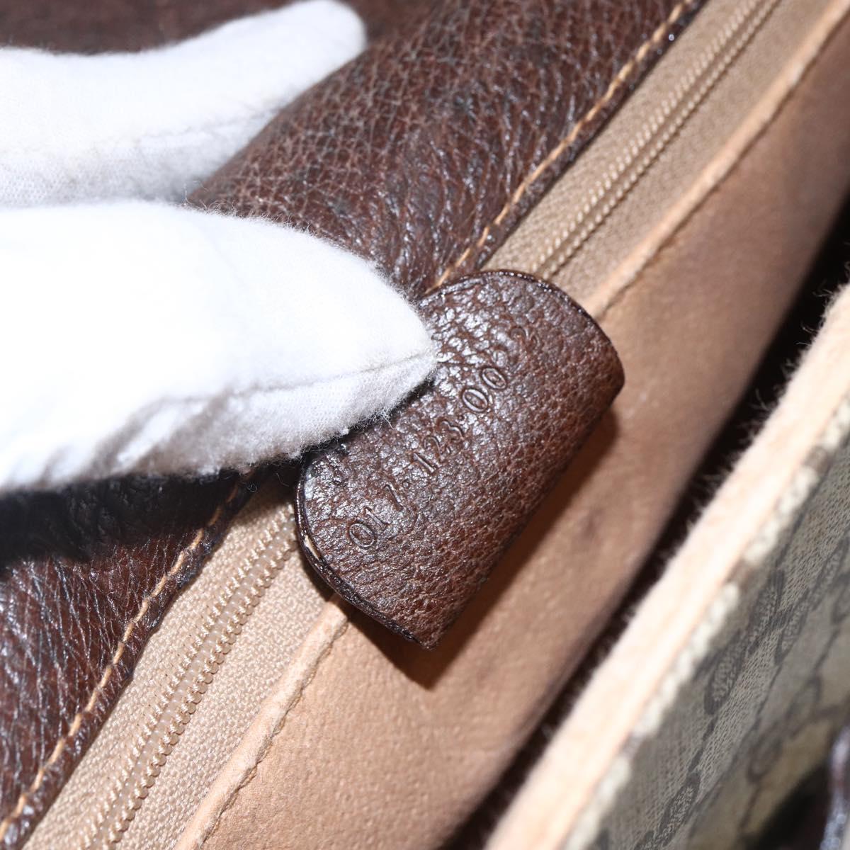 GUCCI GG Supreme Documents case Briefcase PVC Beige 017 123 0022 Auth 149784