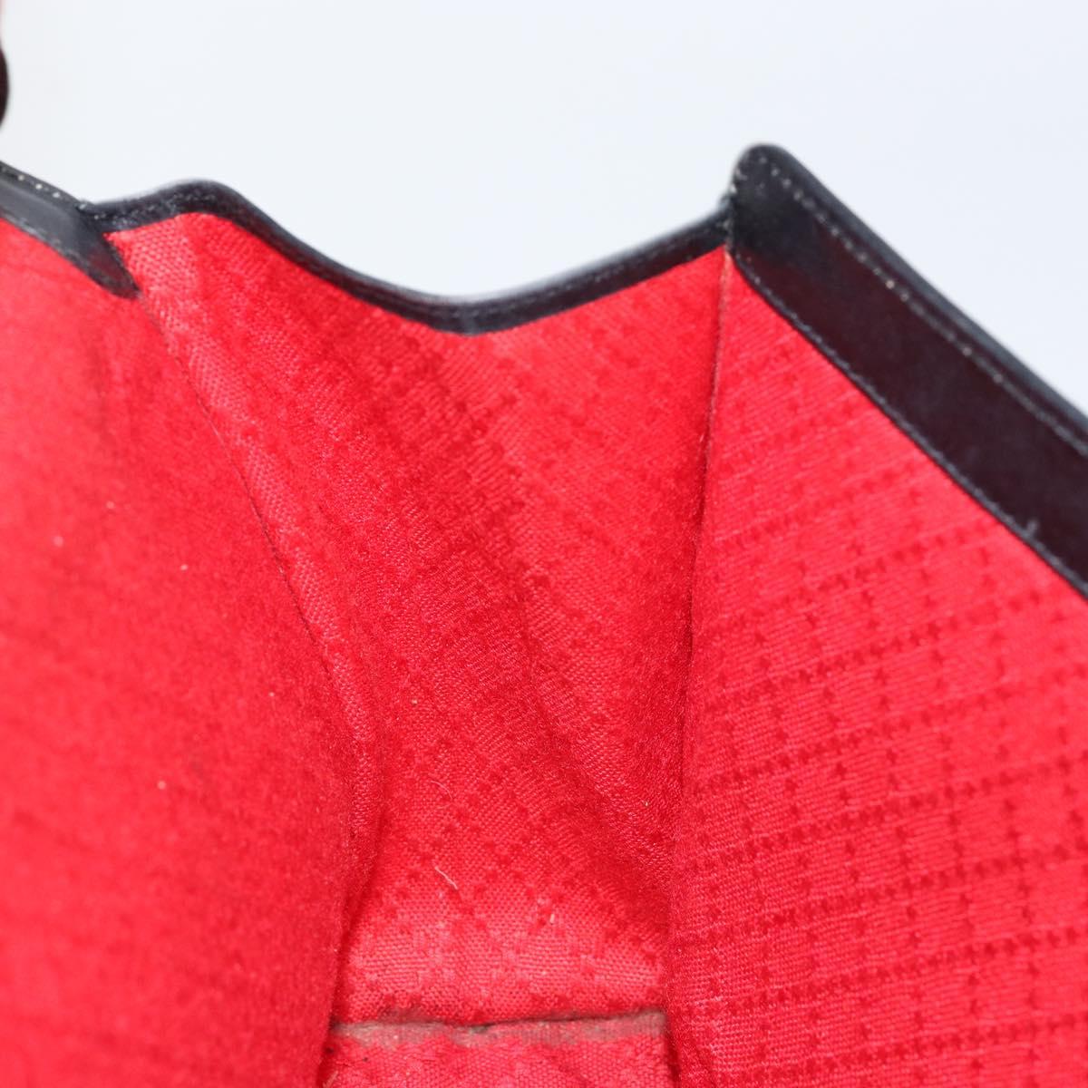 GUCCI GG Canvas Web Sherry Line Clutch Bag Black Red 5 004 3657 30 Auth 149787