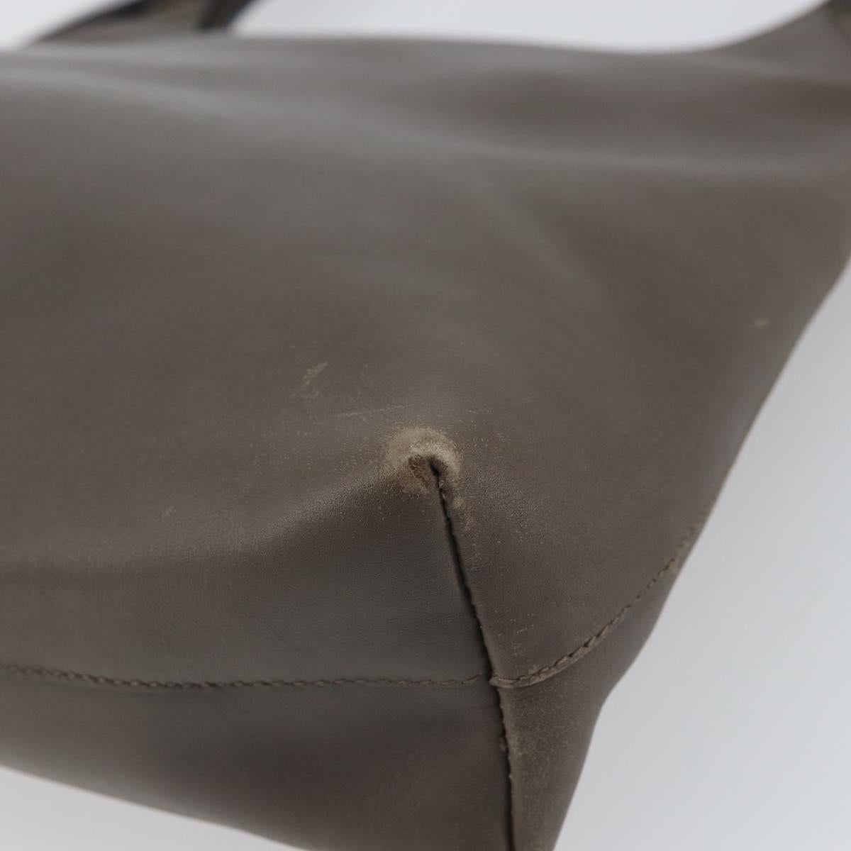 PRADA Shoulder Bag Leather Brown Auth 149800