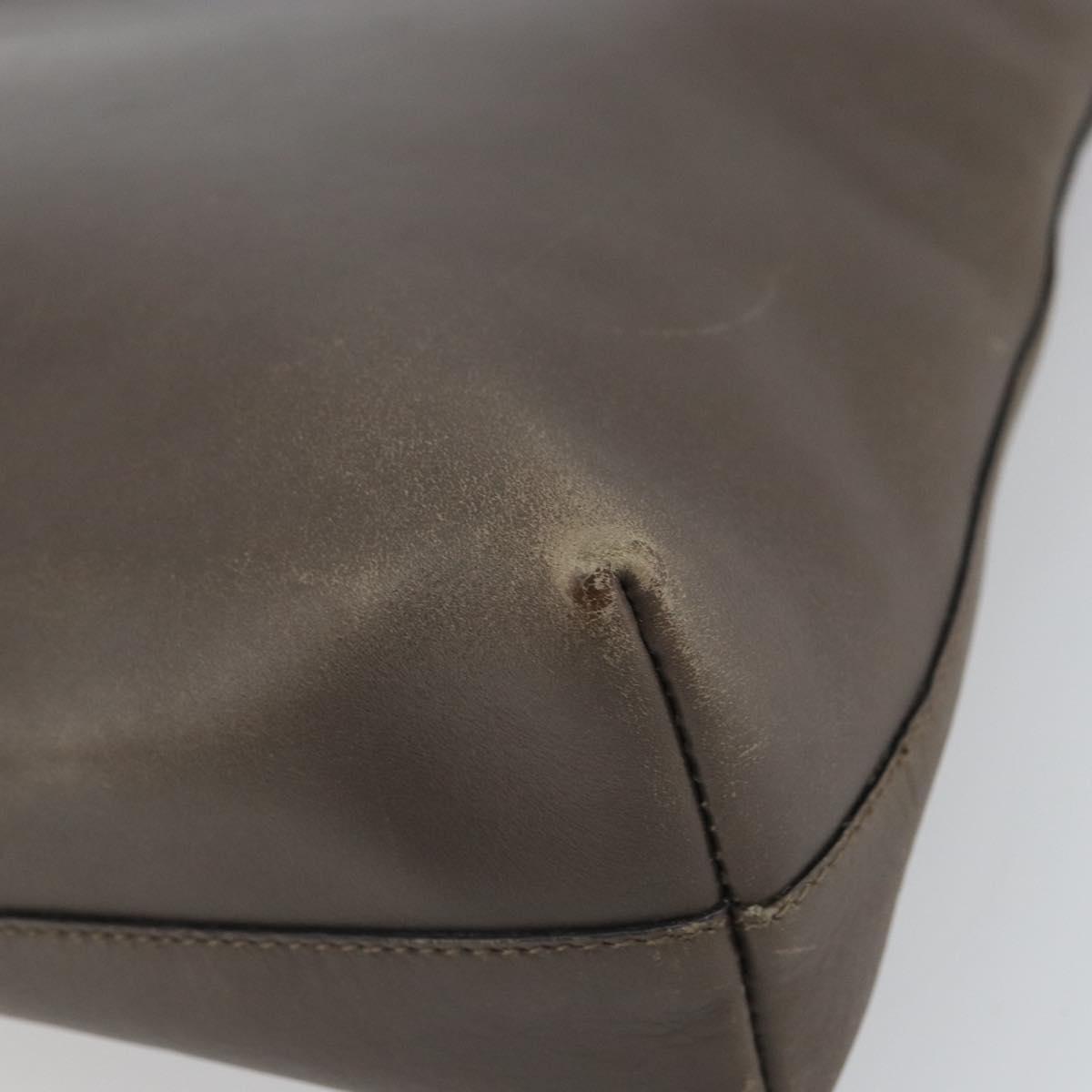 PRADA Shoulder Bag Leather Brown Auth 149800