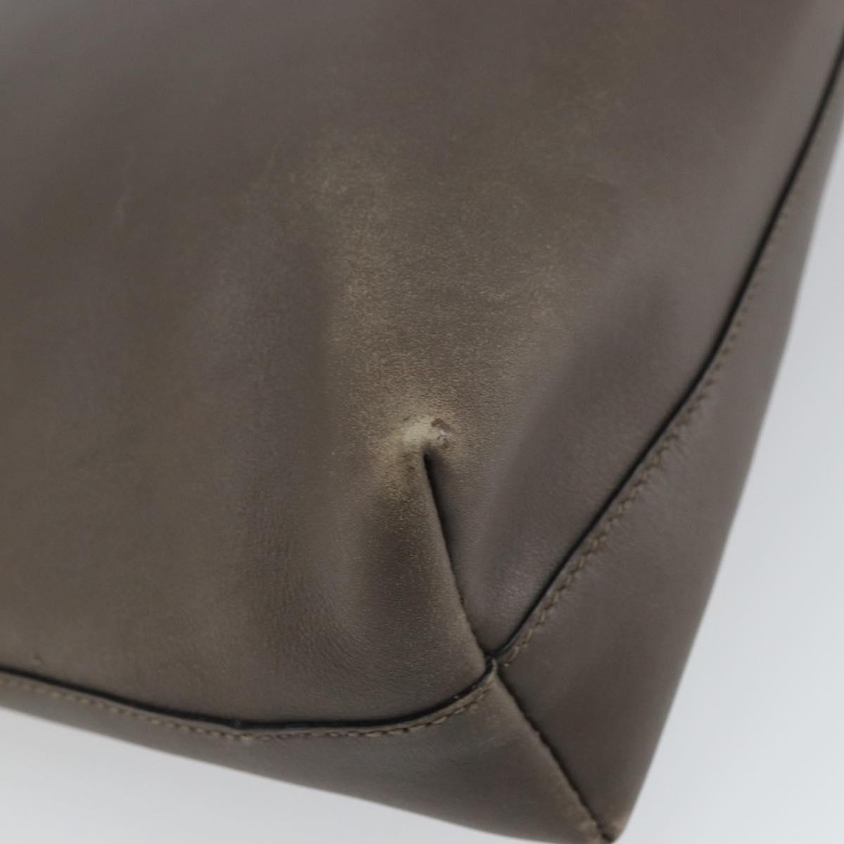 PRADA Shoulder Bag Leather Brown Auth 149800