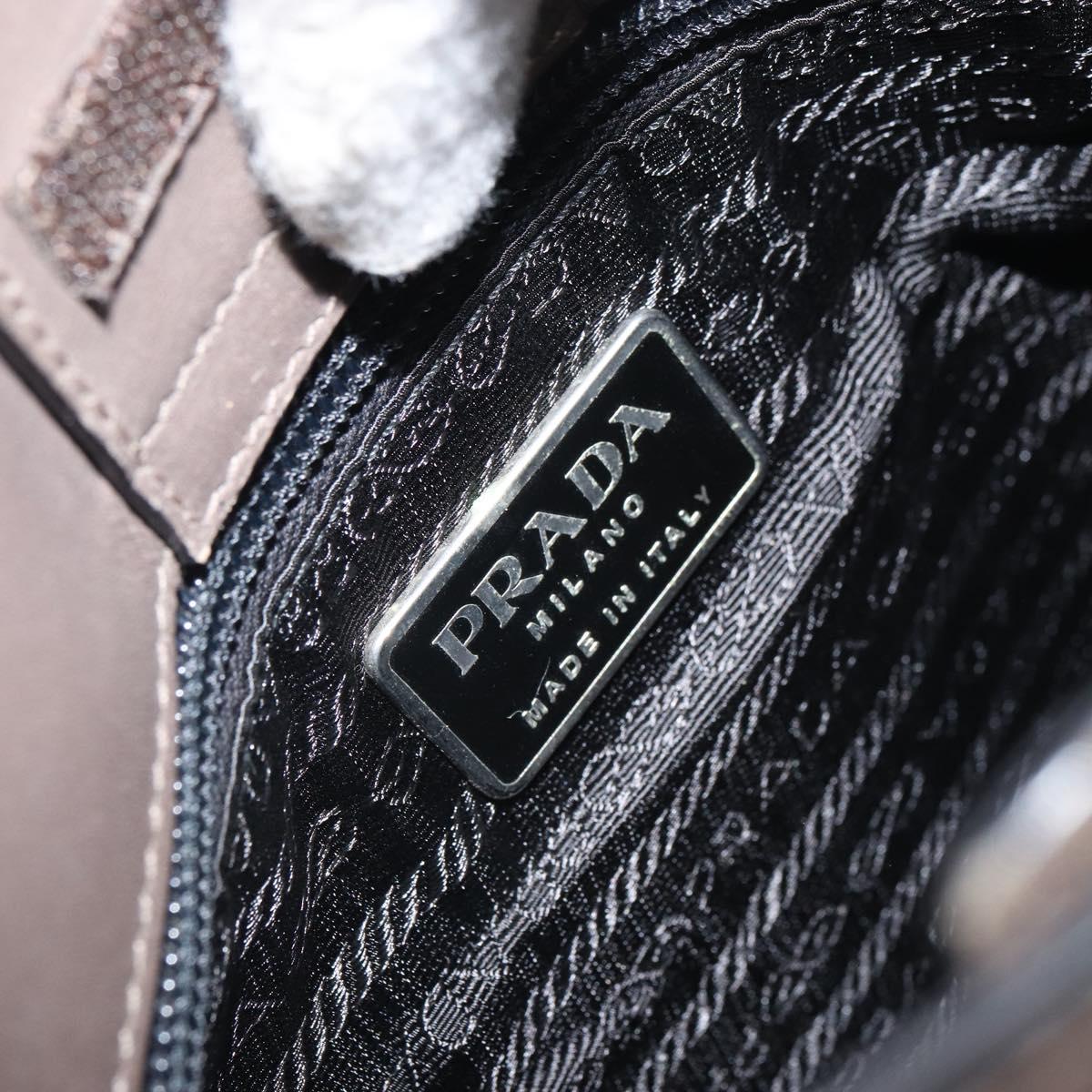 PRADA Shoulder Bag Leather Brown Auth 149800