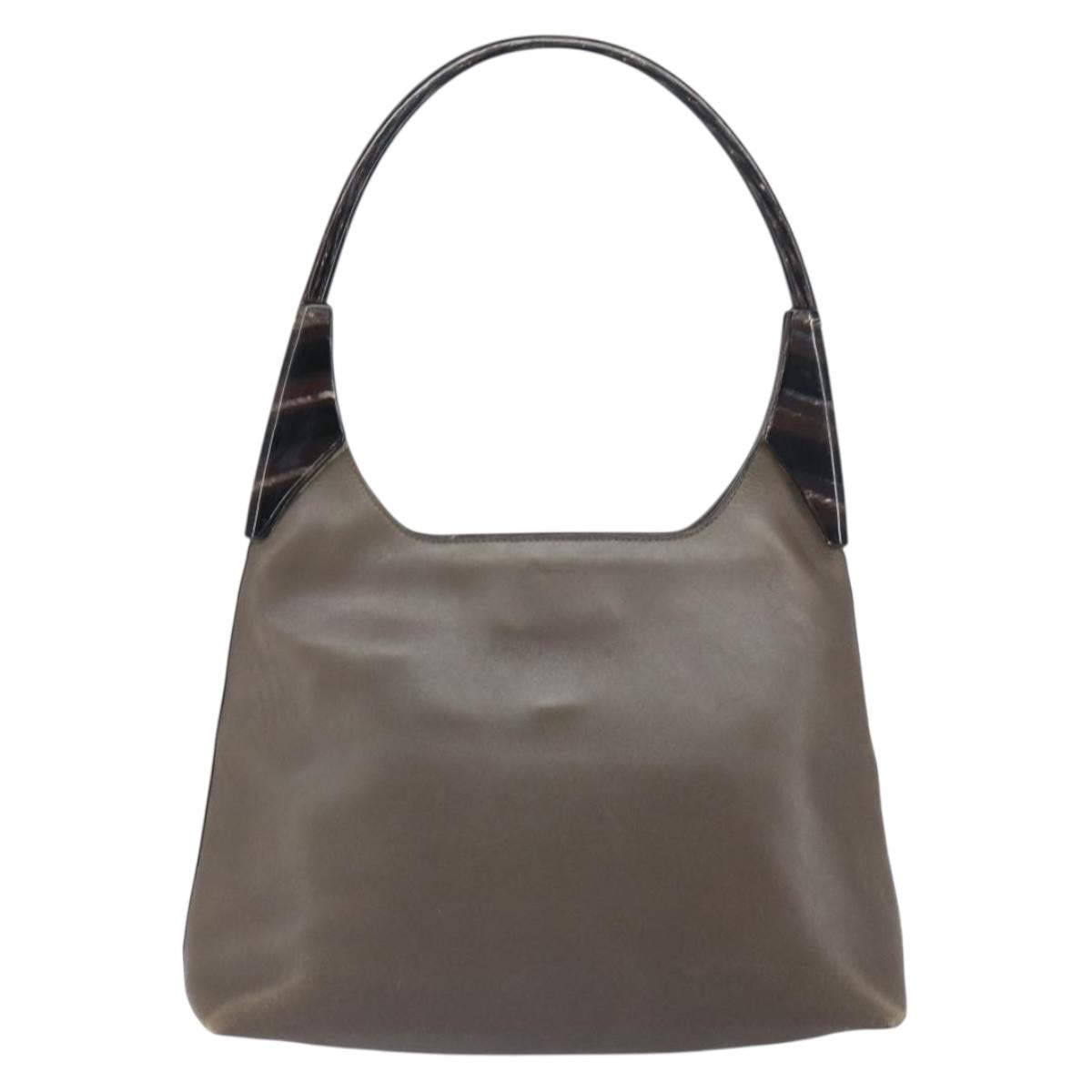 PRADA Shoulder Bag Leather Brown Auth 149800