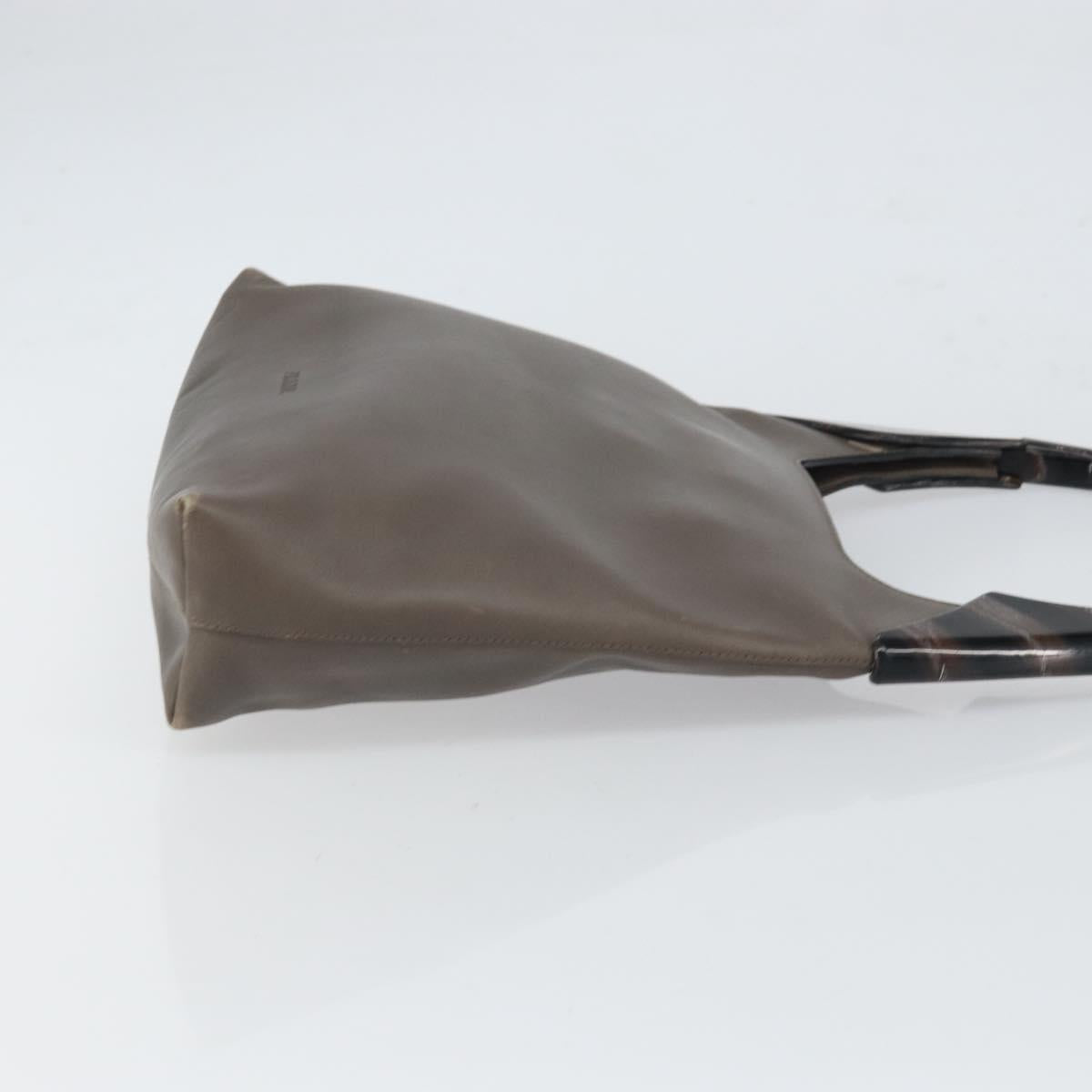 PRADA Shoulder Bag Leather Brown Auth 149800