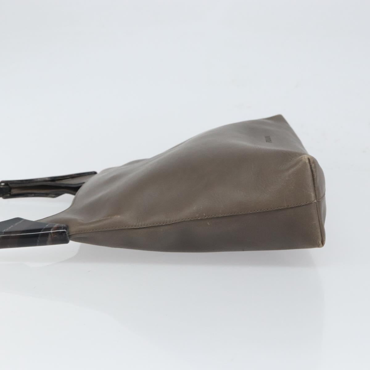 PRADA Shoulder Bag Leather Brown Auth 149800
