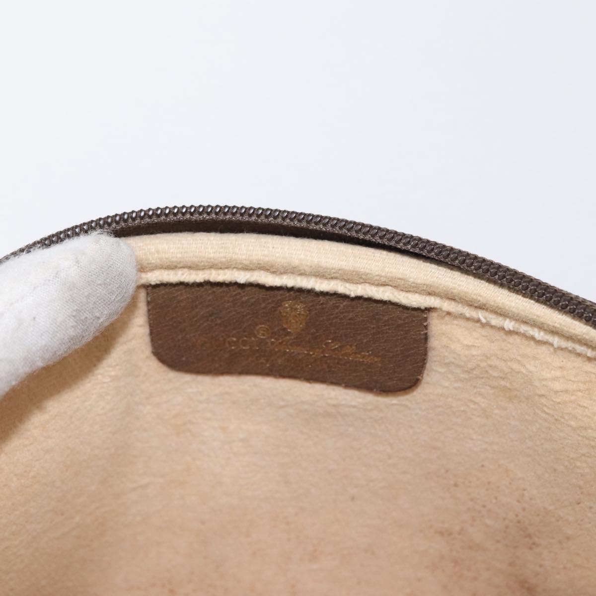 GUCCI GG Supreme Shoulder Bag PVC Beige Gold 97 02 068 Auth 149804