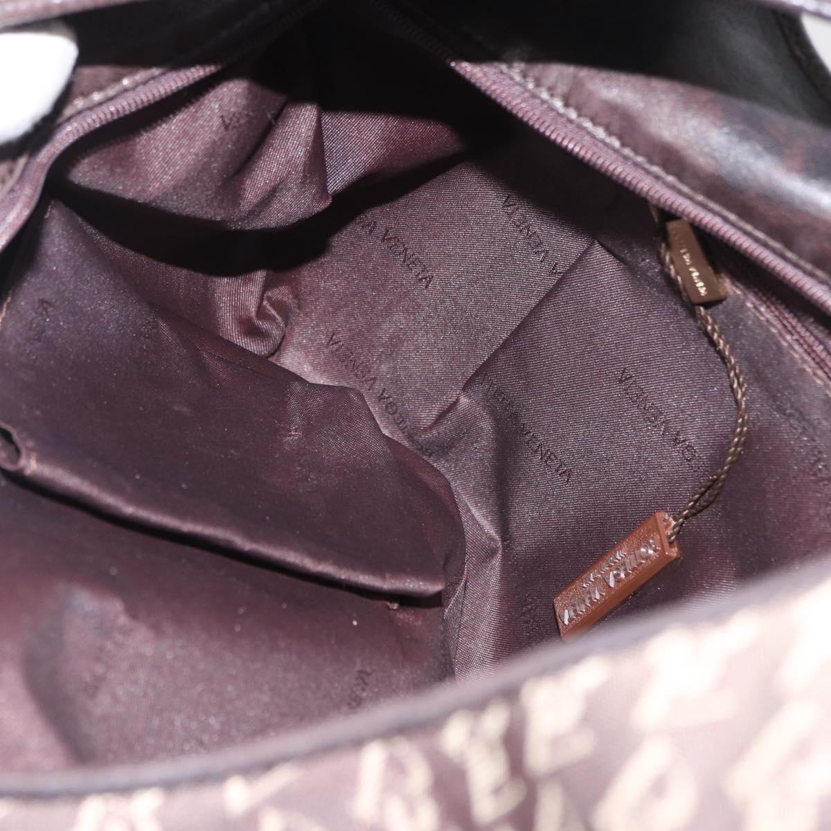 BOTTEGA VENETA Hobo Shoulder Bag Canvas Brown Auth 149811