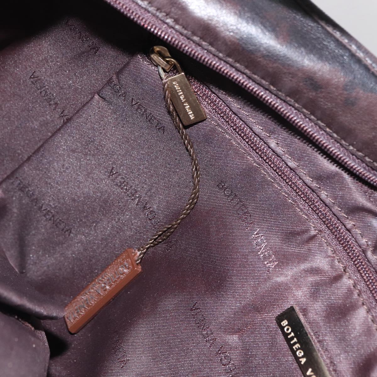 BOTTEGA VENETA Hobo Shoulder Bag Canvas Brown Auth 149811