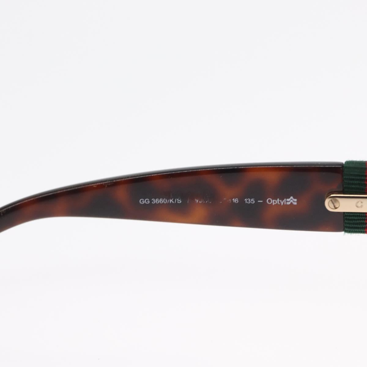 GUCCI Sunglasses plastic Brown Auth 149821