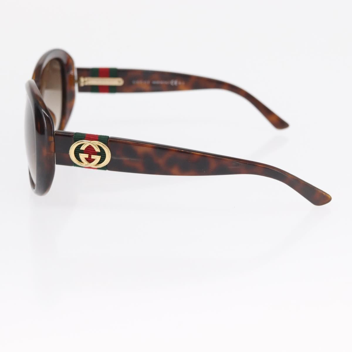 GUCCI Sunglasses plastic Brown Auth 149821