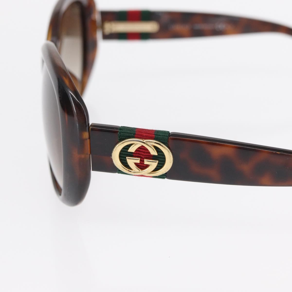 GUCCI Sunglasses plastic Brown Auth 149821