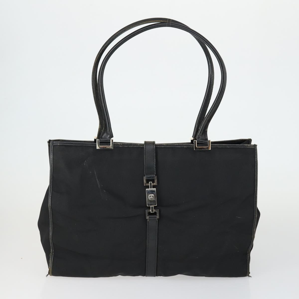 GUCCI GG Supreme Crystal Shoulder Bag PVC 4 Set Black Navy Auth 149829