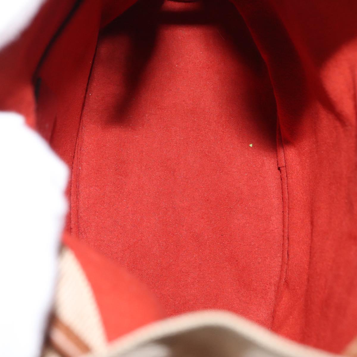 Salvatore Ferragamo Hand Bag Leather Red Silver Auth 149839