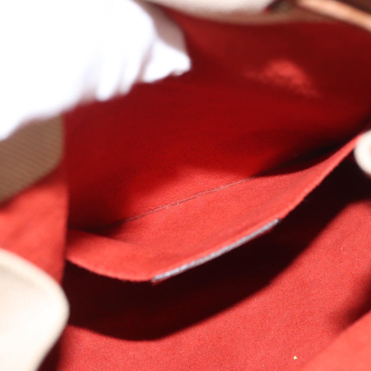 Salvatore Ferragamo Hand Bag Leather Red Silver Auth 149839