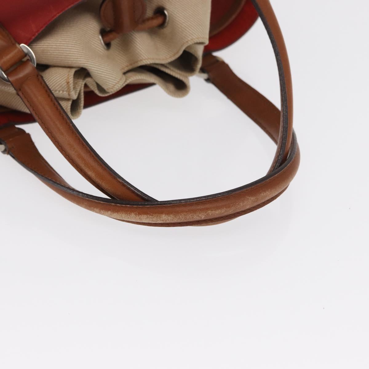 Salvatore Ferragamo Hand Bag Leather Red Silver Auth 149839