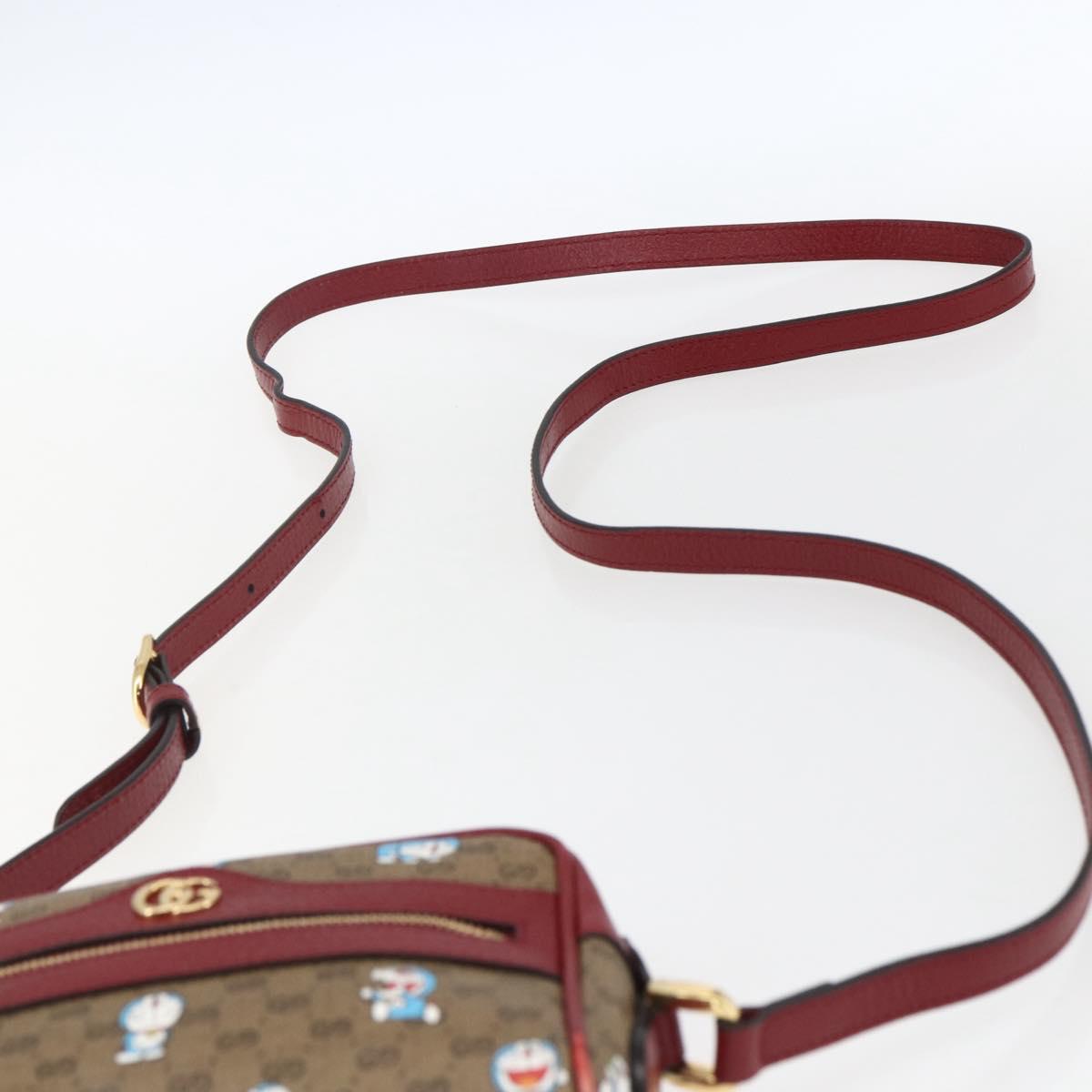 GUCCI GUCCI × Doraemon Micro GG Supreme Bag PVC Beige 647784 Auth 149860SM