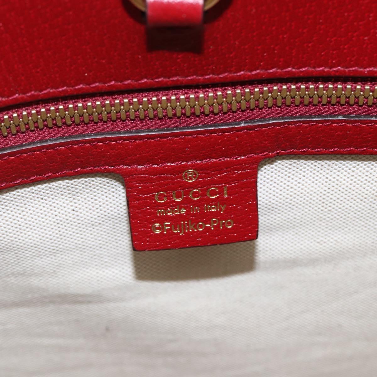 GUCCI GUCCI Ã Doraemon Micro GG Supreme Bag PVC 2way Beige 653952 Auth 149861SM