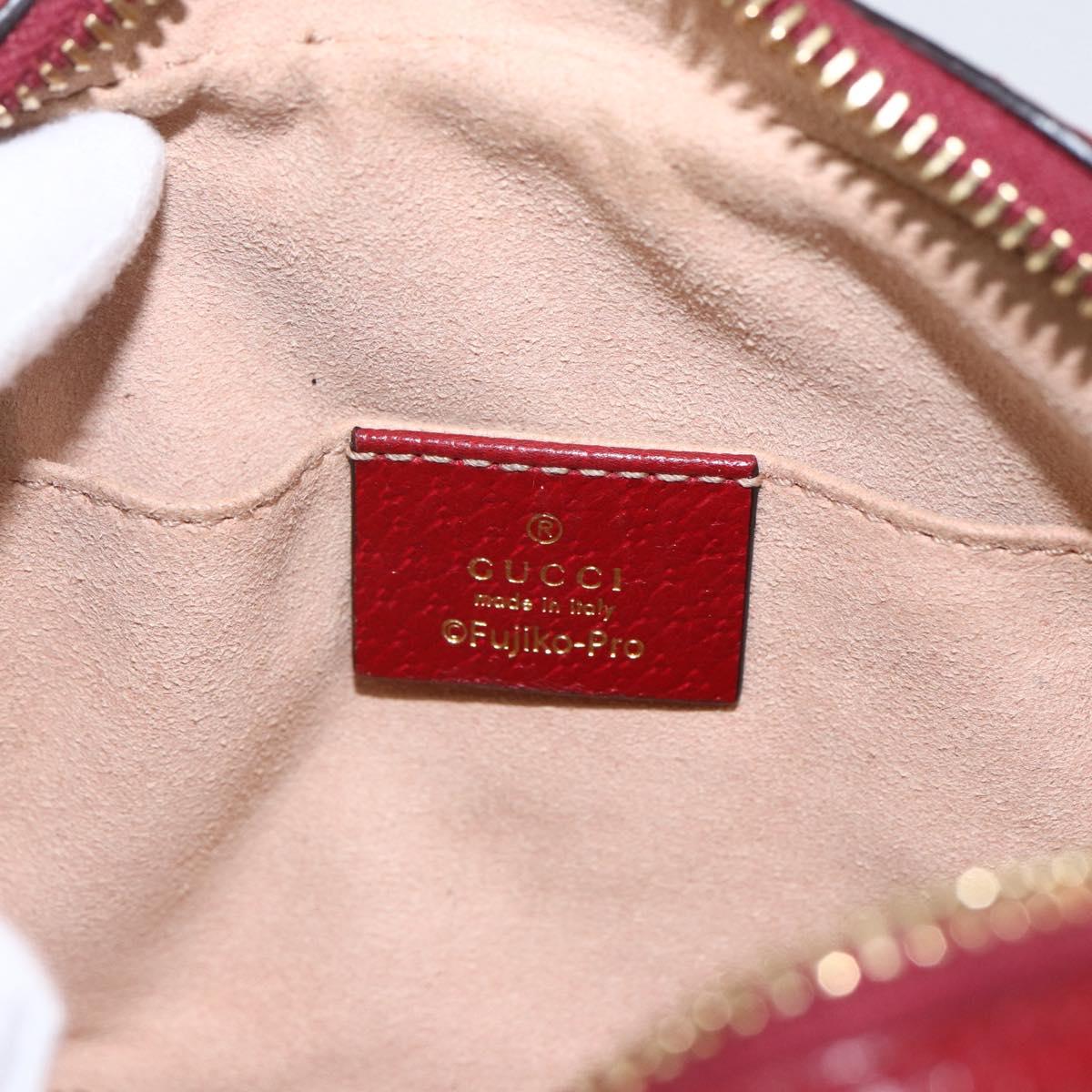 GUCCI GUCCI Ã Doraemon Micro GG Supreme Bag PVC Beige Gold 647784 Auth 149862SM