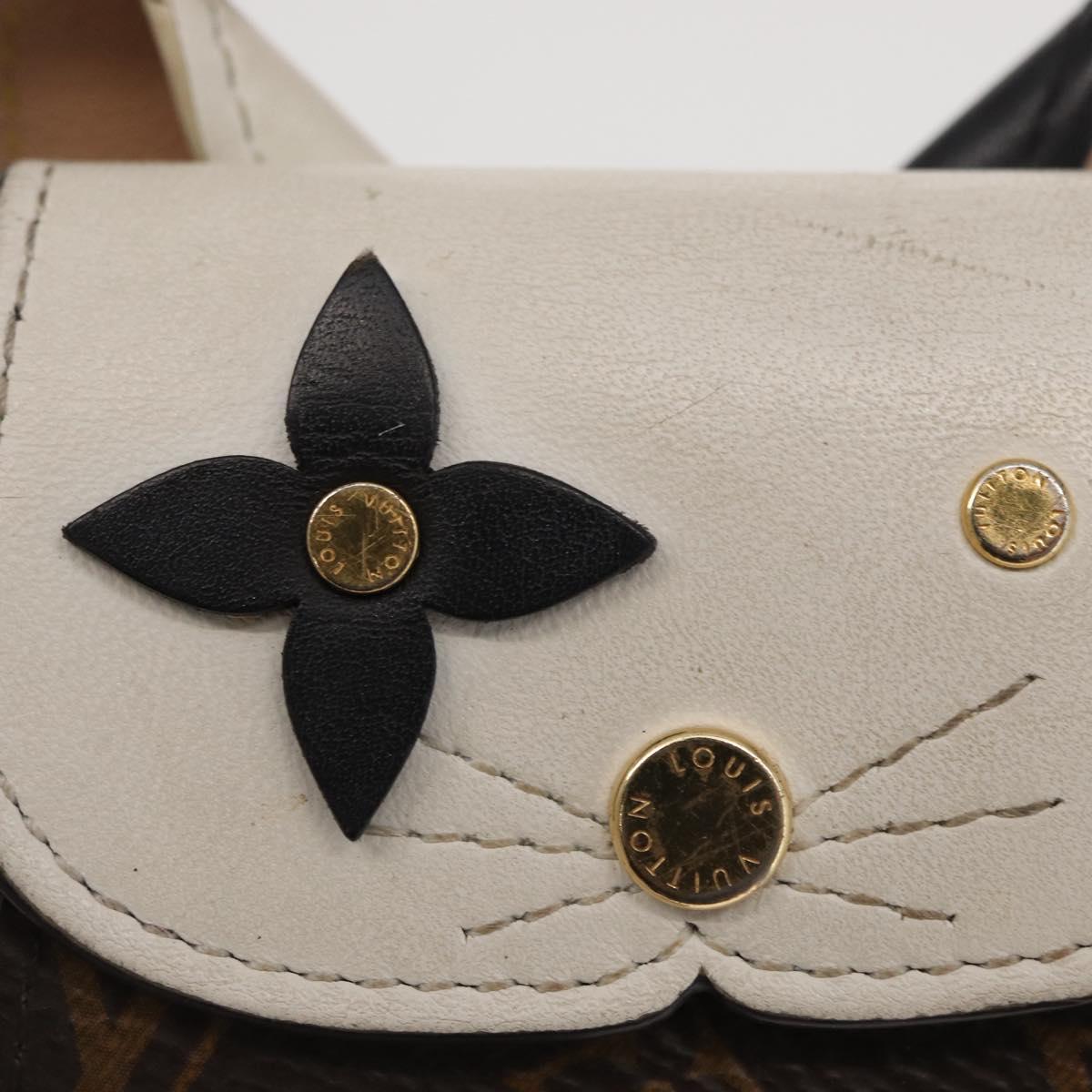LOUIS VUITTON Monogram Etui Earphone Cat Case GI0566 LV Auth 149878
