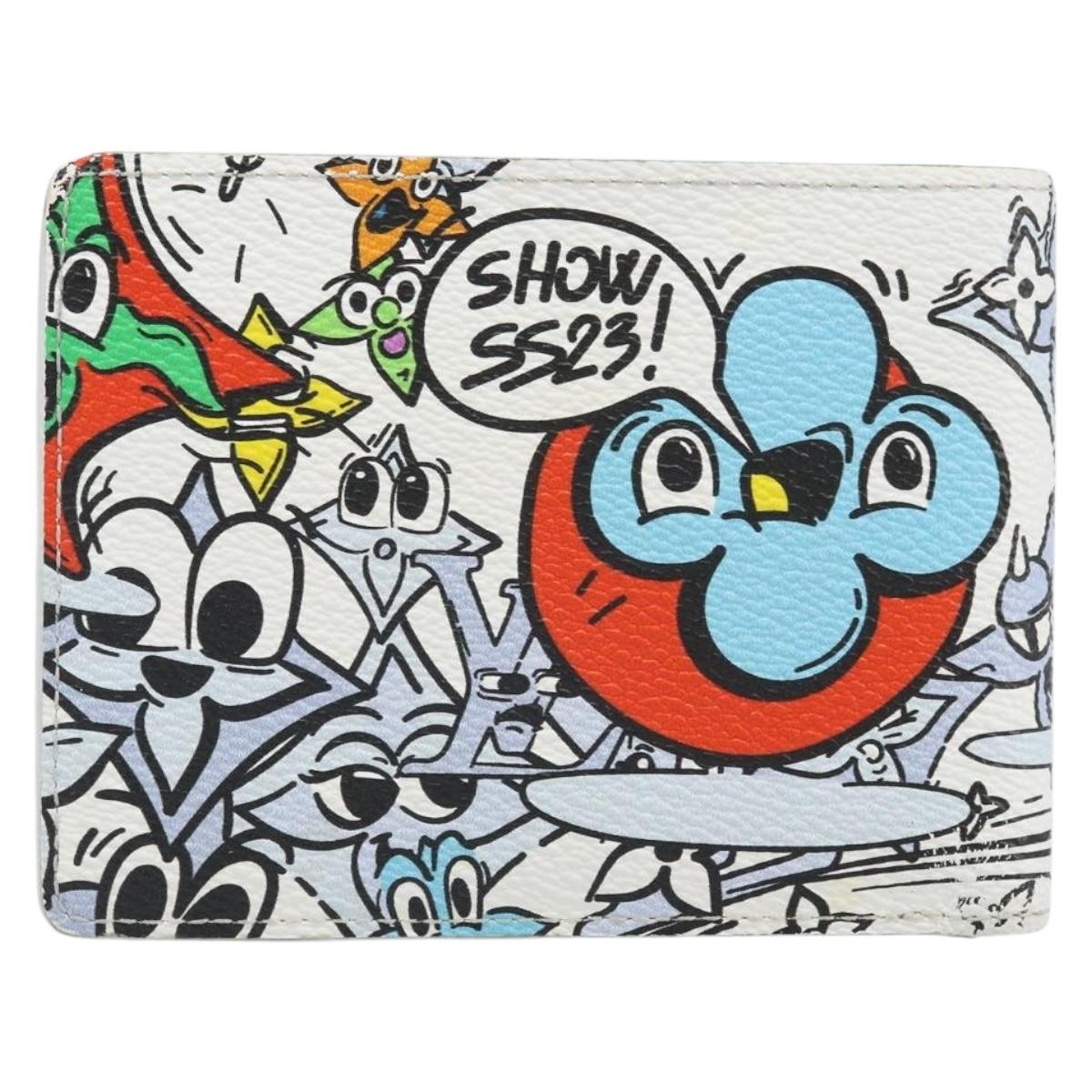 LOUIS VUITTON Monogram Comics Portefeuille Multripru Wallet M82023 Auth 149880M