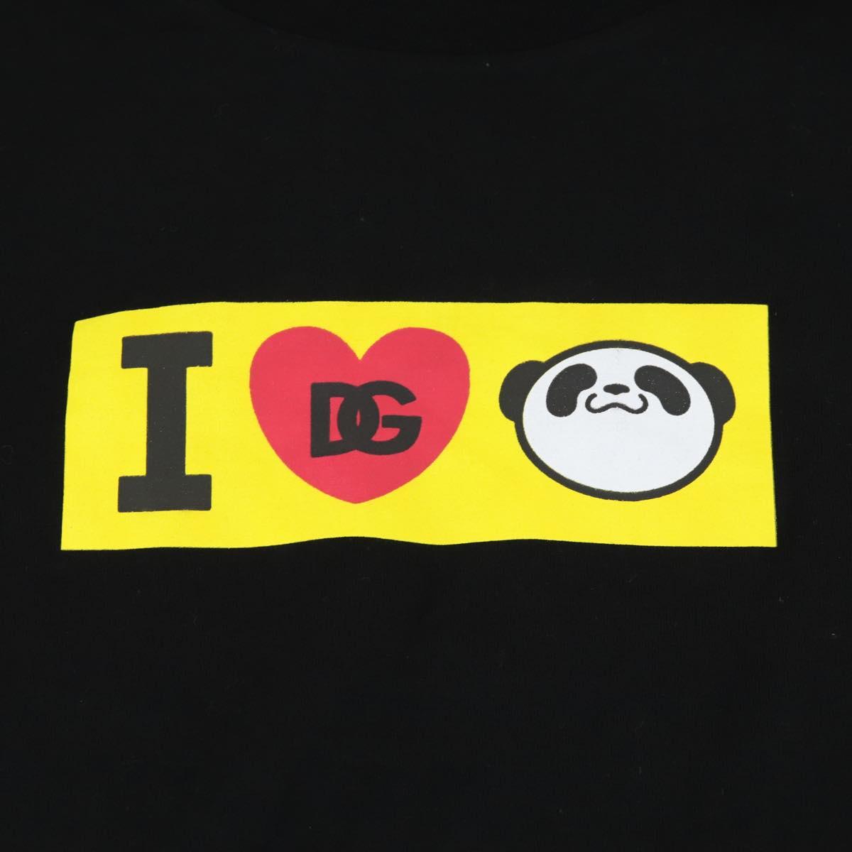 DOLCE&GABBANA D&G × Jujutsu Kaisen PANDA T-shirt cotton Black Auth 149884M