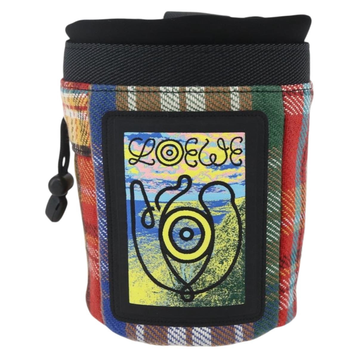 LOEWE Ã EYE Nature Shoulder Bag Canvas Multicolor Auth 149900SAM