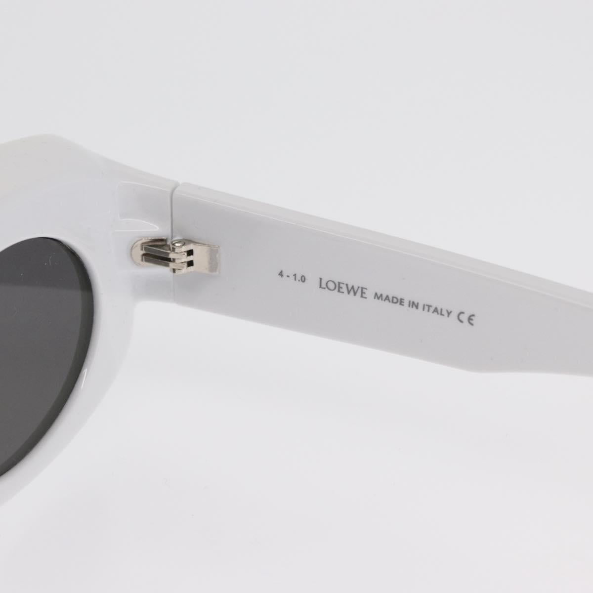 LOEWE Sunglasses Plastic White Auth 149901M