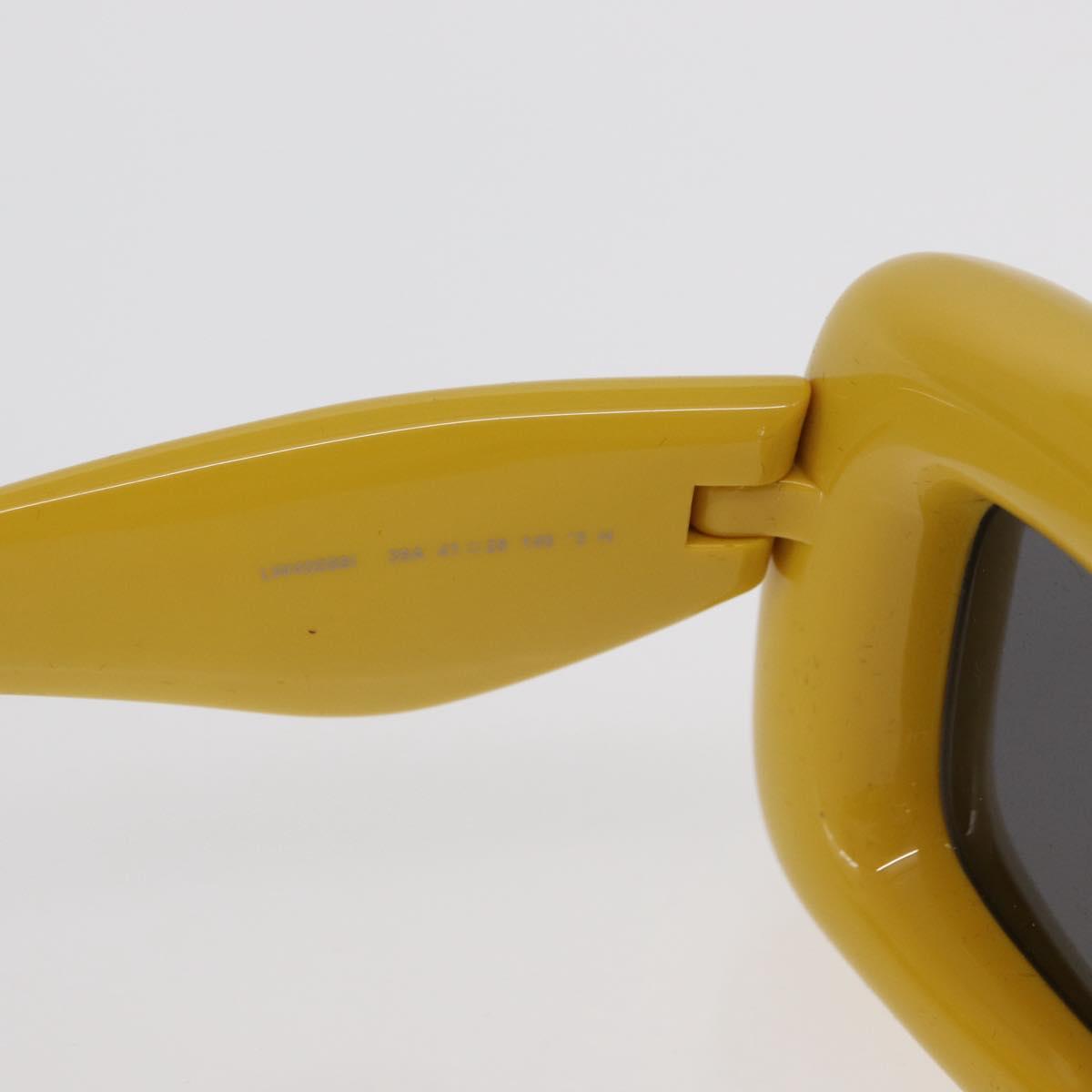 LOEWE Sunglasses plastic Yellow Auth 149902M