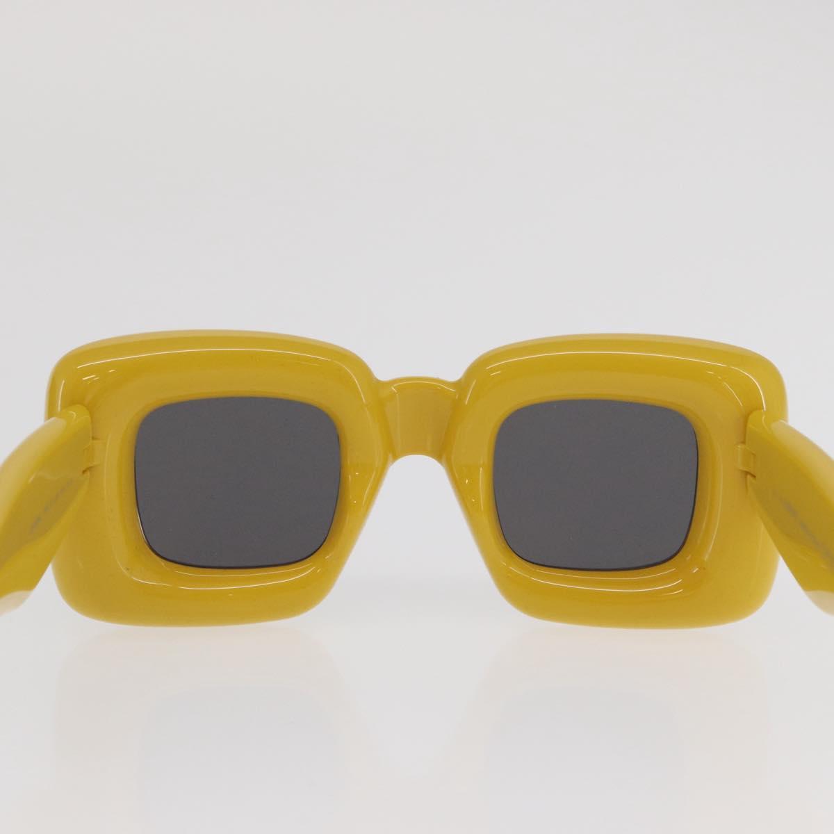 LOEWE Sunglasses plastic Yellow Auth 149902M
