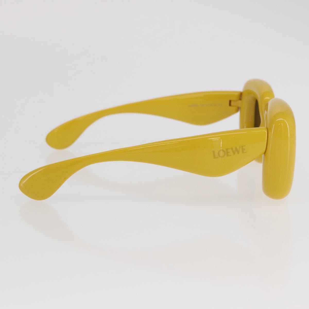 LOEWE Sunglasses plastic Yellow Auth 149902M
