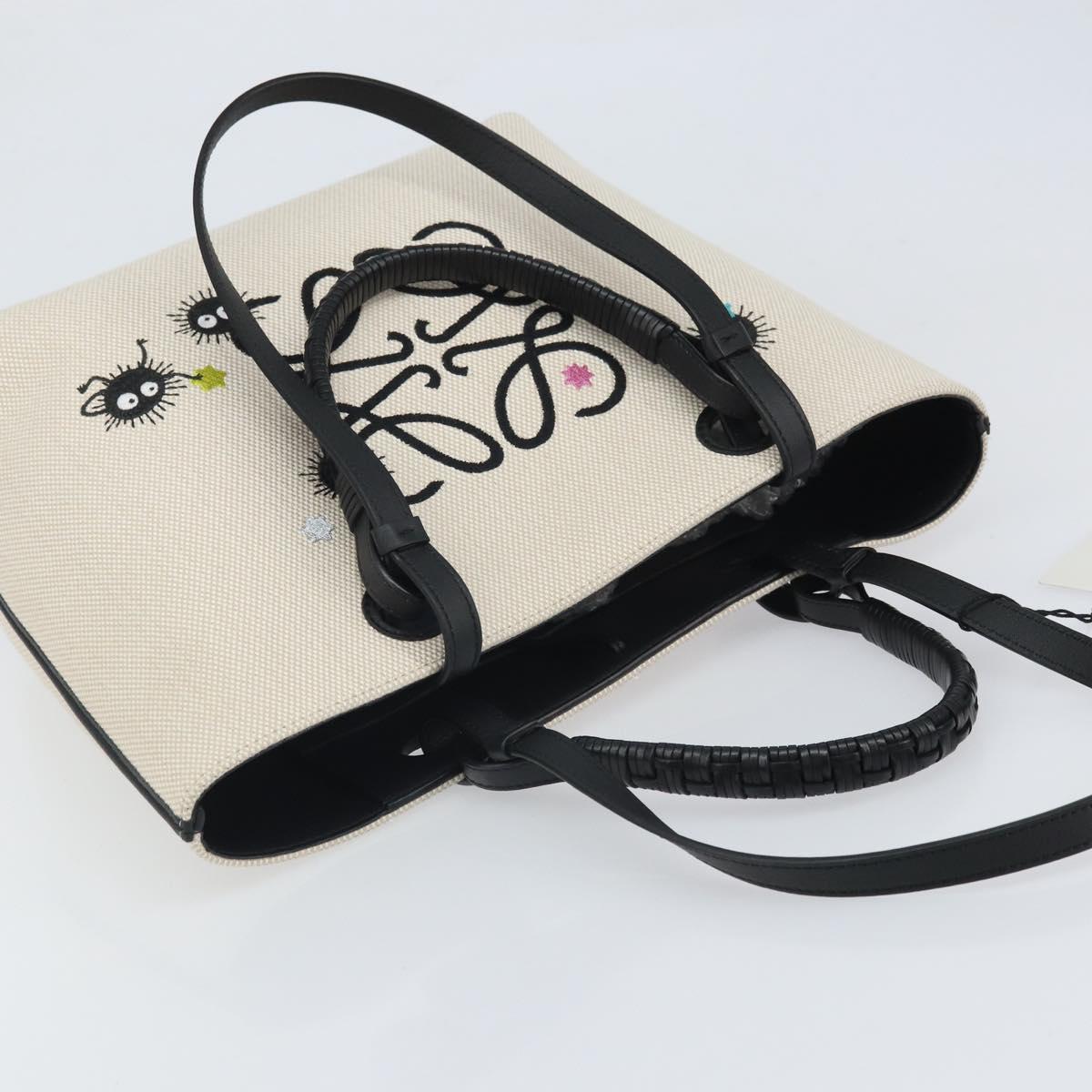 LOEWE × Studio Ghibli Anagram Susuwatari Bag Canvas 2way Beige Auth 149908SM