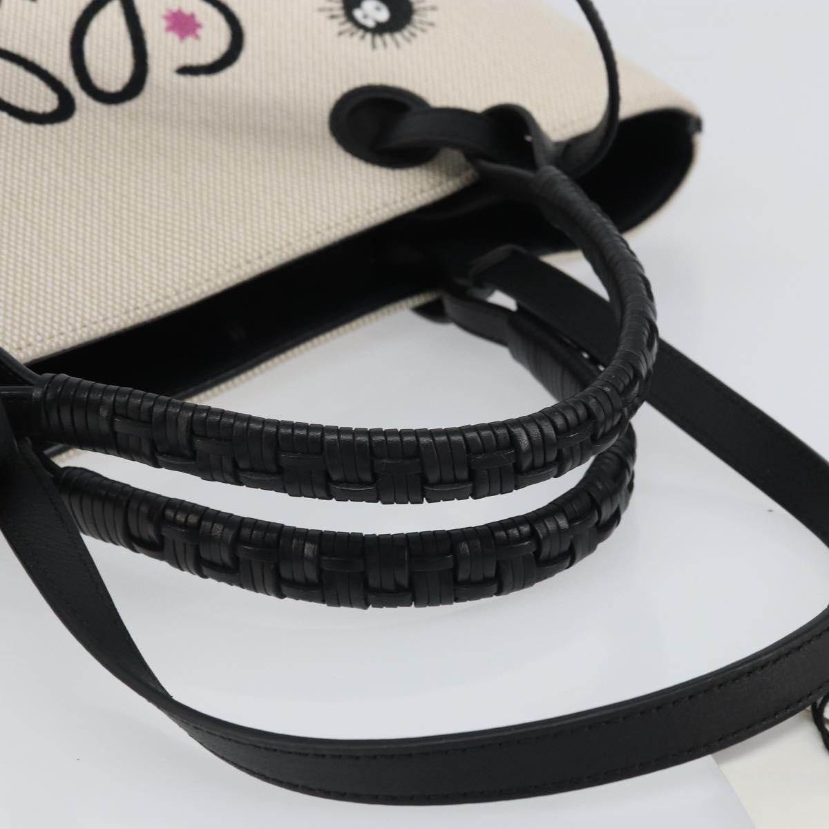 LOEWE × Studio Ghibli Anagram Susuwatari Bag Canvas 2way Beige Auth 149908SM