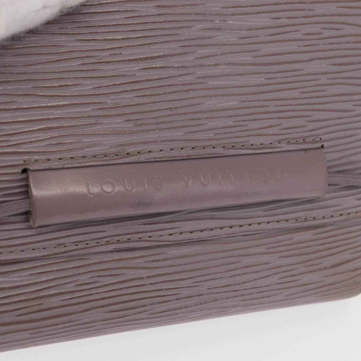 LOUIS VUITTON Epi Porte Monnaie Elastic Wallet Gray lilac M6366B LV Auth 149915