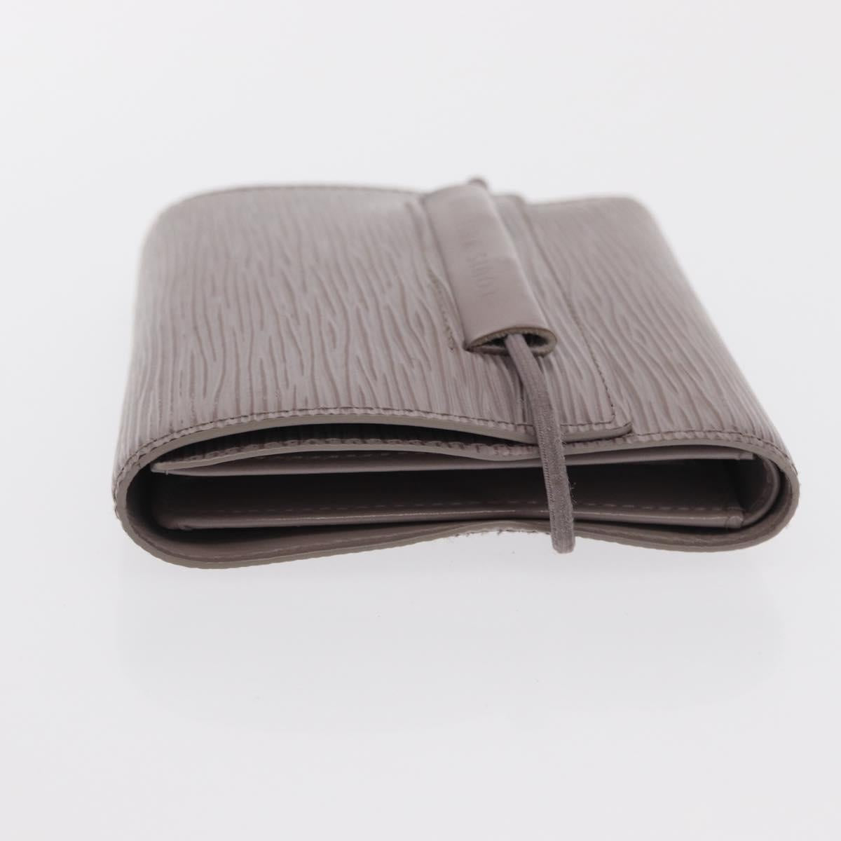 LOUIS VUITTON Epi Porte Monnaie Elastic Wallet Gray lilac M6366B LV Auth 149915