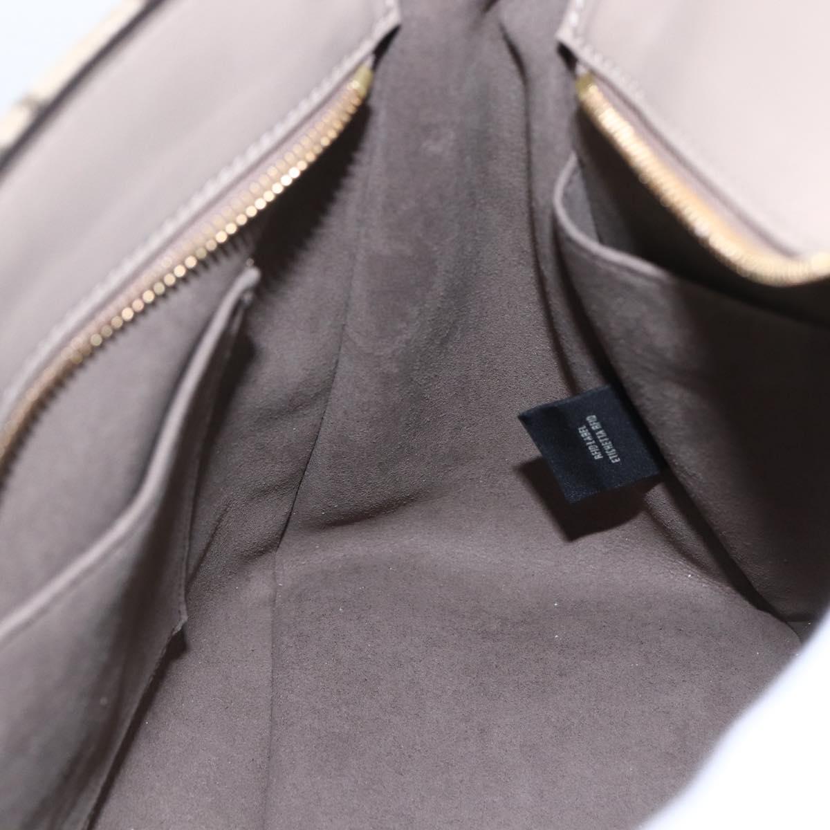FENDI Zucca Canvas Hand Bag 2way Beige Gold Auth 149920SM