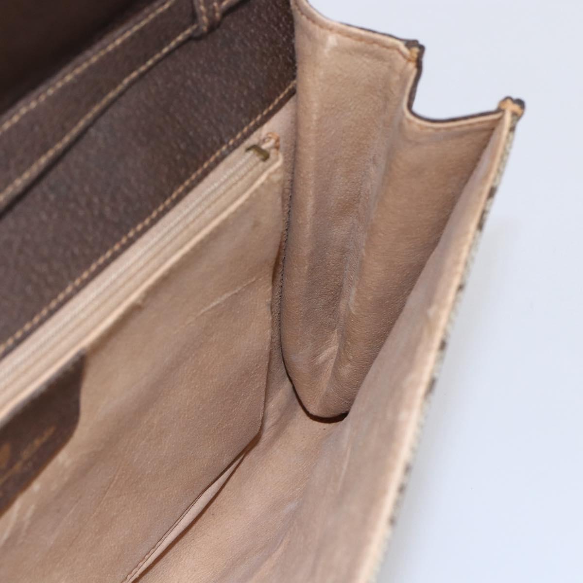 GUCCI GG Supreme Shoulder Bag PVC Beige Gold 904 02 050 Auth 149956